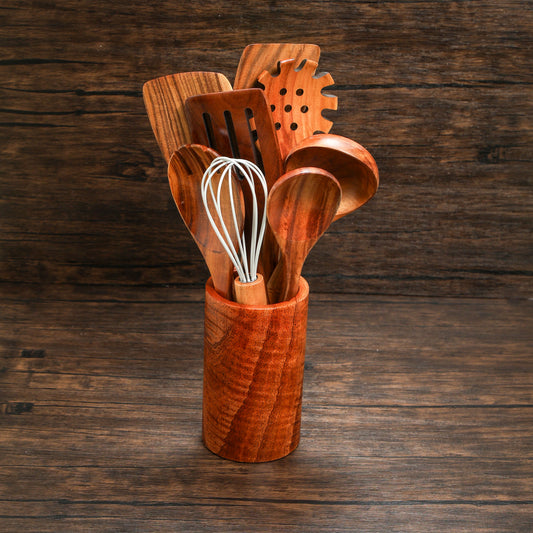 Acacia 9 piece Wooden Spoon Set