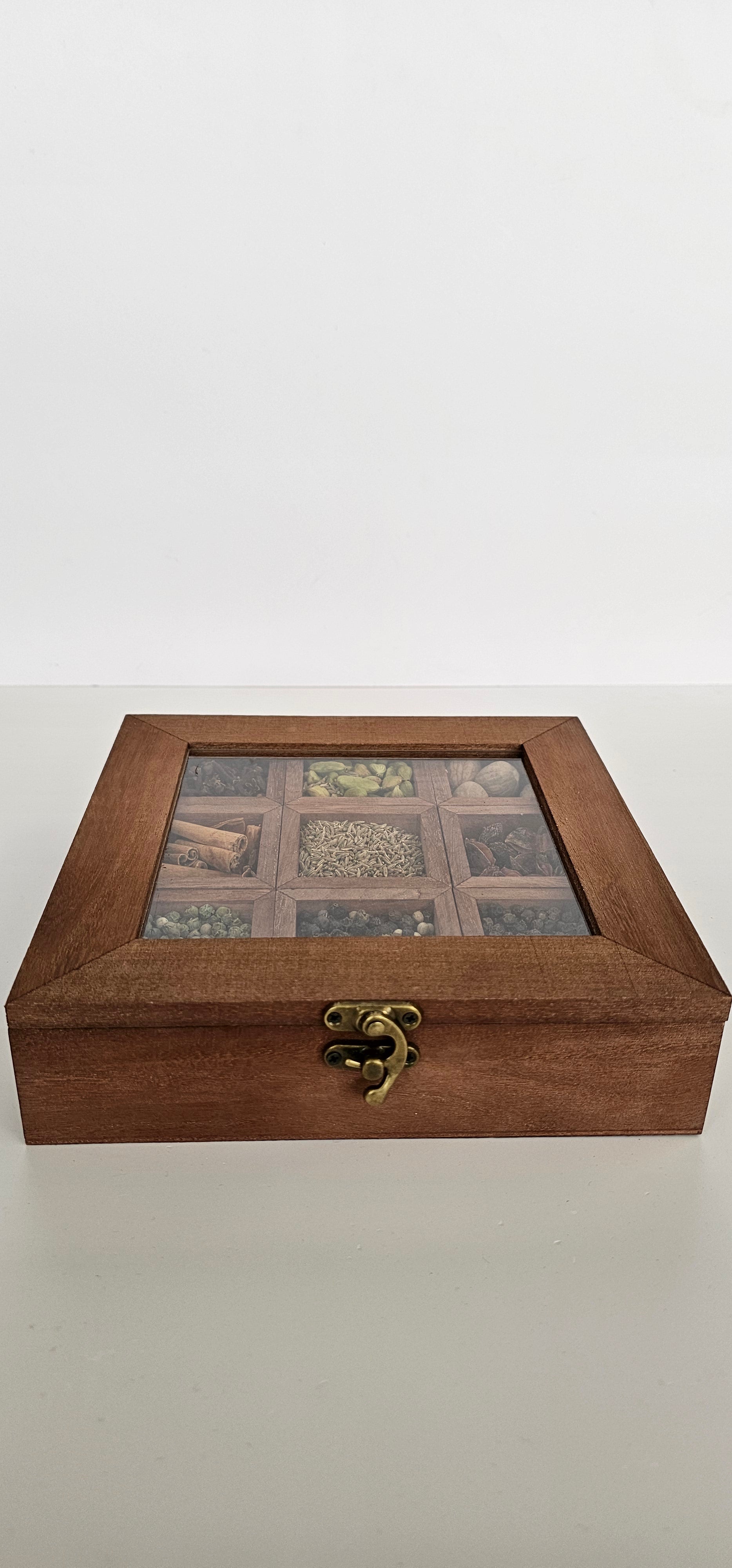 Wooden Masala Dabba