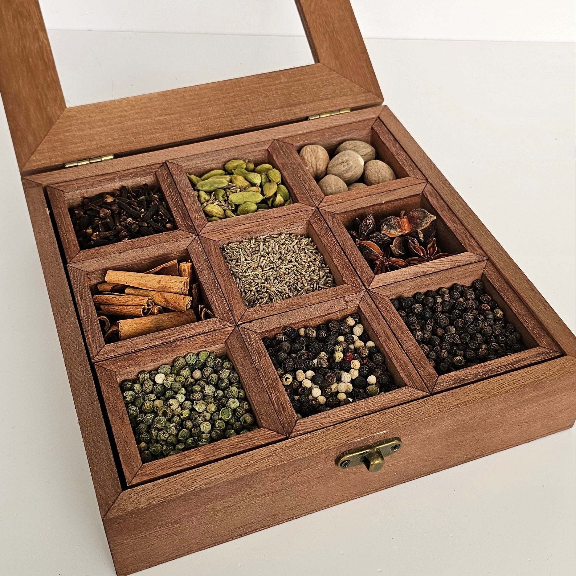 Wooden Masala Dabba