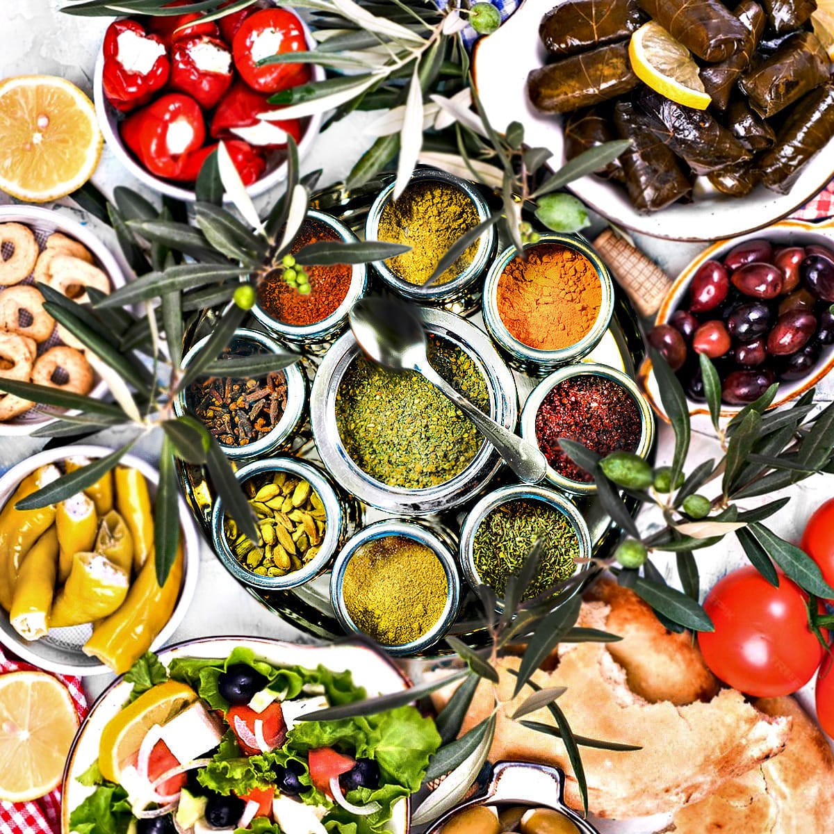 Mediterranean Spice Wheel