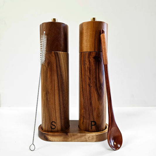 Acacia Wood Salt and Pepper Grinders