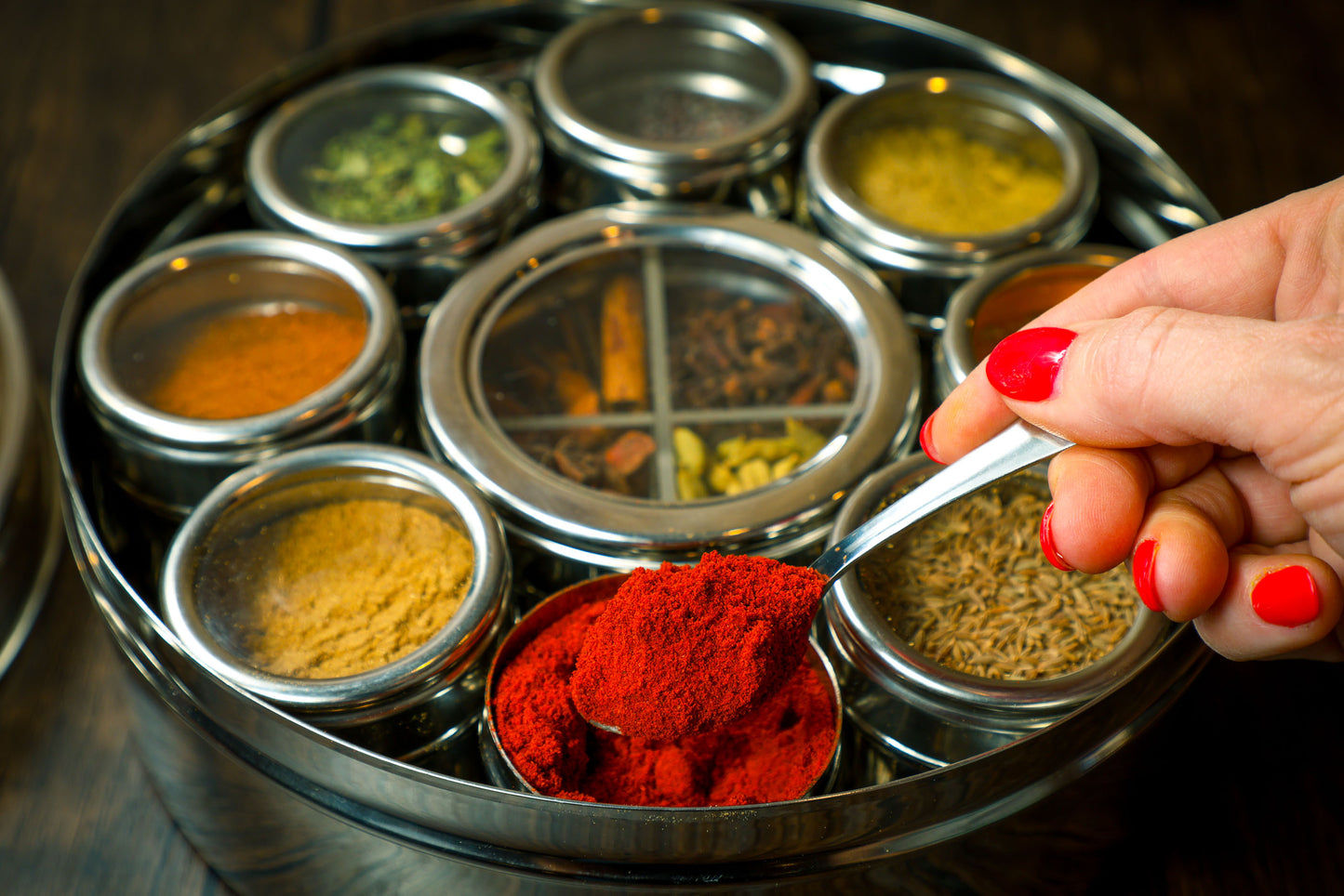Indian Spice Wheel